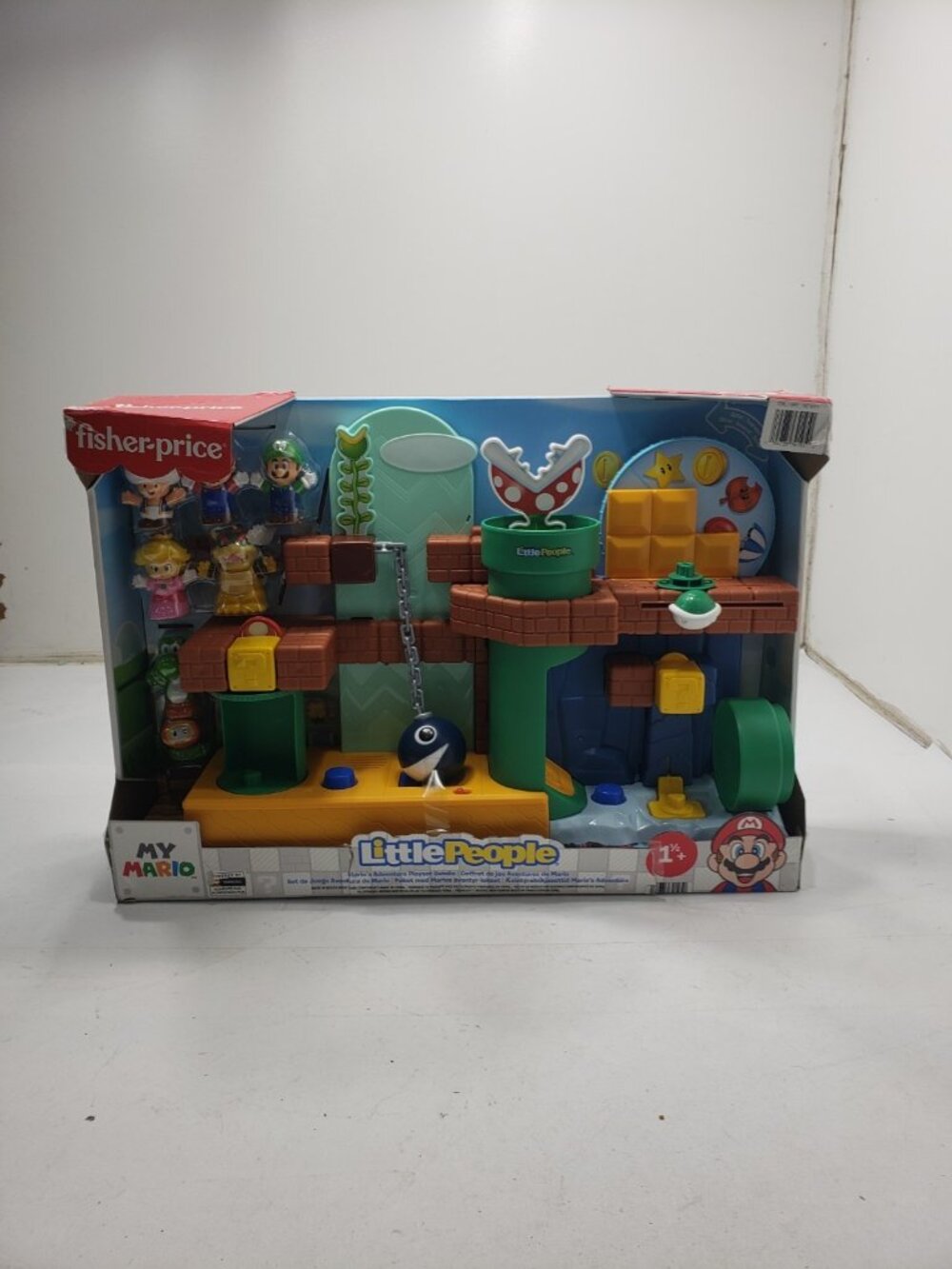 Fisher-Price Little People Super Mario Mario's Adventure Playset Bundle